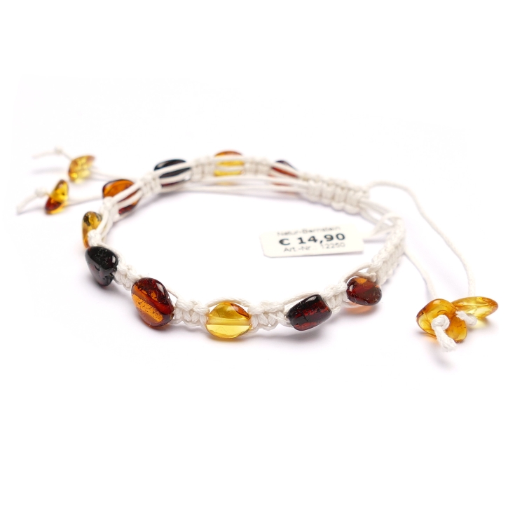 NEU: Shamballa Armband Trendartikel, weiß, Große M
