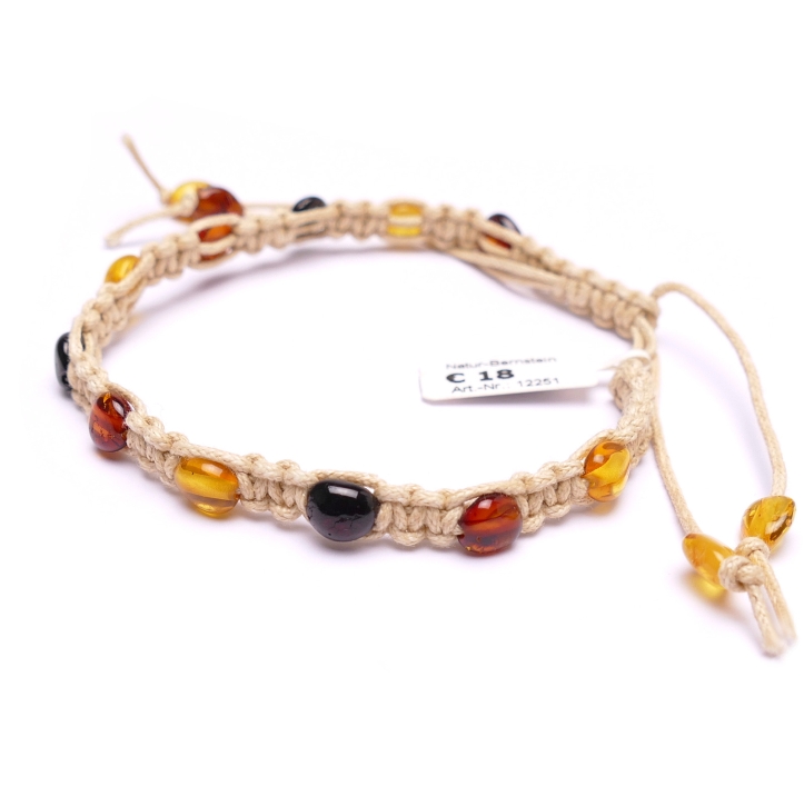 Fußkette Shamballa, natur