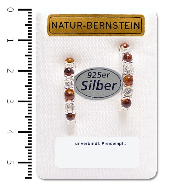 90272c Ohrstecker Creolen, cognac