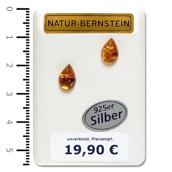 90289 Bernstein Ohrstecker