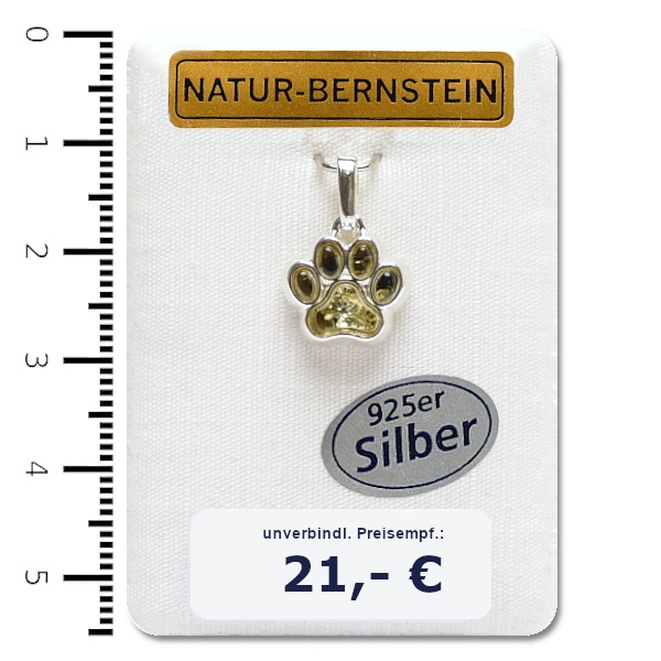 90562g Anhänger Pfote, grün 90562g Anhänger Pfote, grün