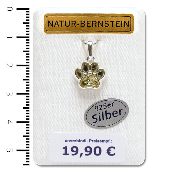 90562g Anhänger Pfote, grün