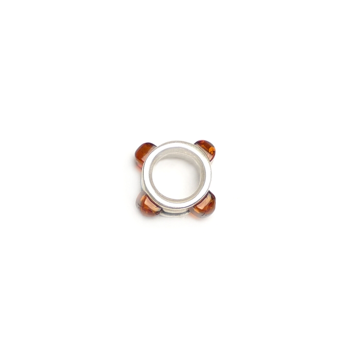 90581 AmberBeadS Silber