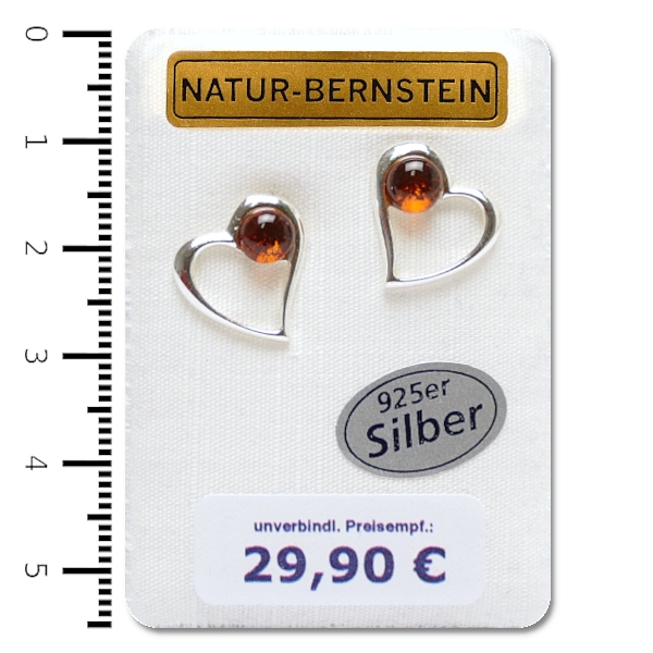 90615 Ohrstecker Herzrahmen "M"