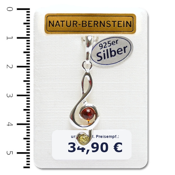 90681 Anhänger Notenschlüssel
