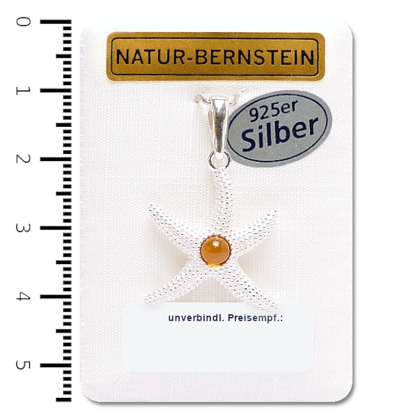 90927 Anhänger Seestern, cognac