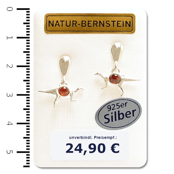 90963 Ohrstecker Dinos, cognac 90963 Ohrstecker Dinos, cognac