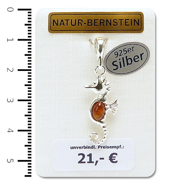 90980 Anhänger Seepferd, cognac