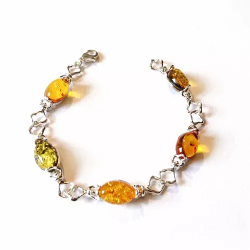 K009 Silber Armband, multicolour
