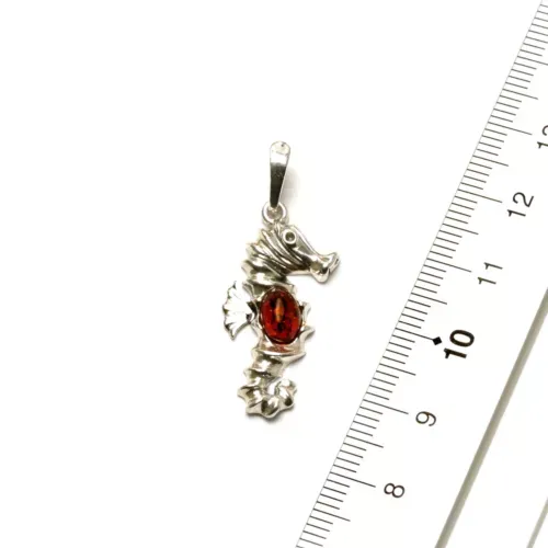 K422 Silber Anhänger, Seepferd