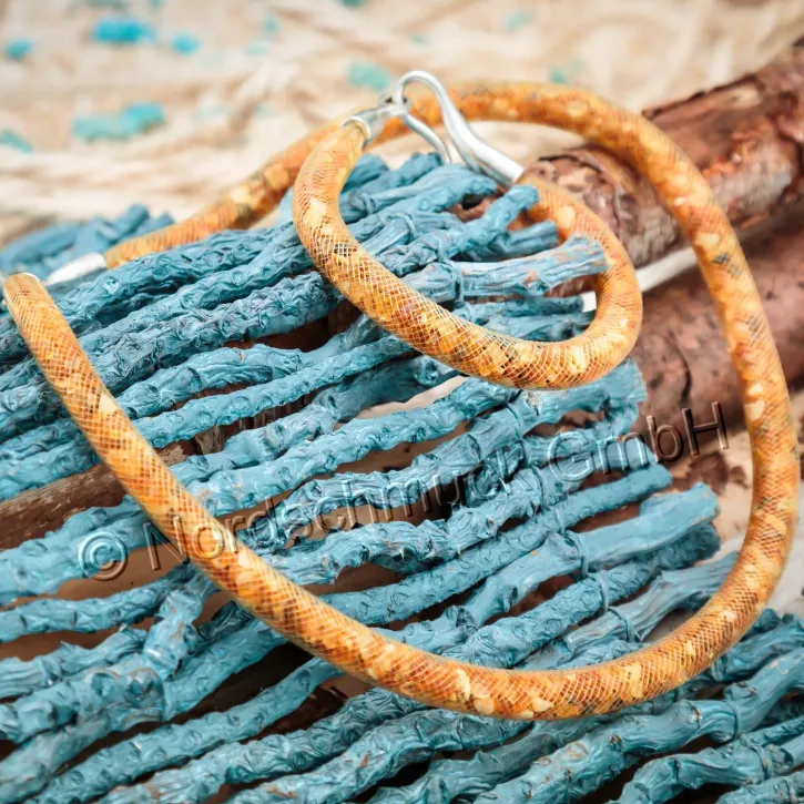 V42-02 Stardust Kette, Netzschlauch aus Nylon