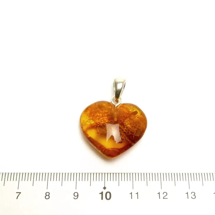 V14-03 Anhänger Herz, cognac