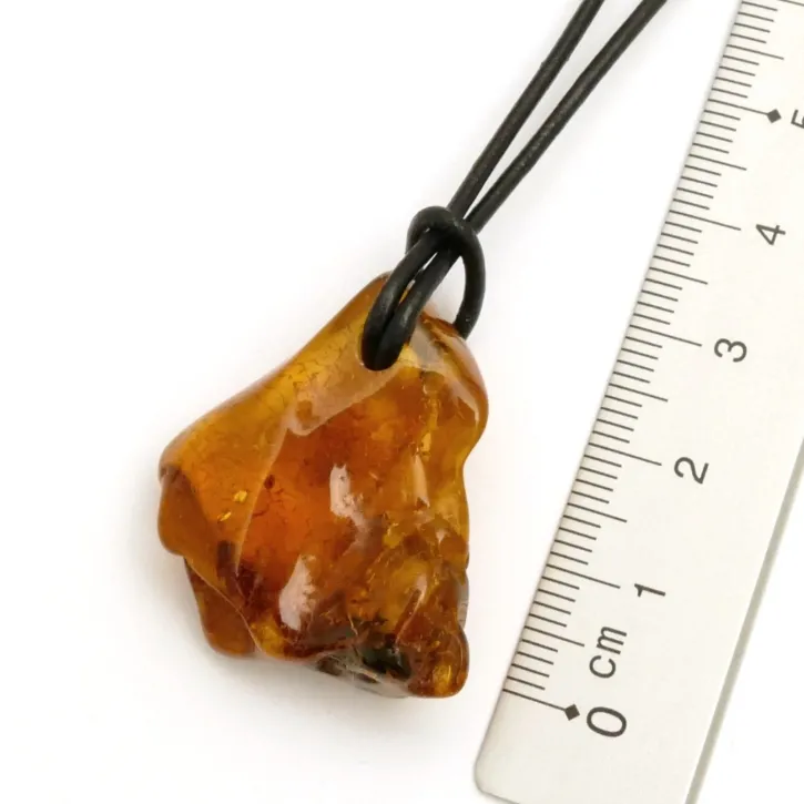 V18-32 Bernstein-Tropfen, cognac