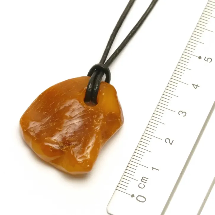 V26-32 Bernstein-Tropfen, cognac/milchig