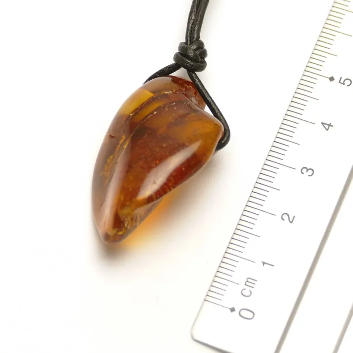 V26-41 Bernstein-Tropfen, cognac