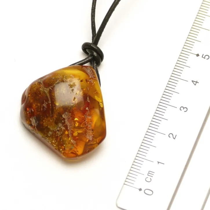 V26-51 Bernstein-Tropfen, cognac