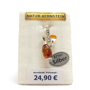 90552 Anhänger AmberCharmS Sektflasche/Glas